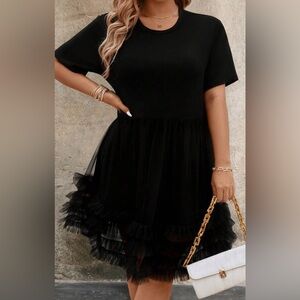Fabulously Fun Black Ruffled Dress